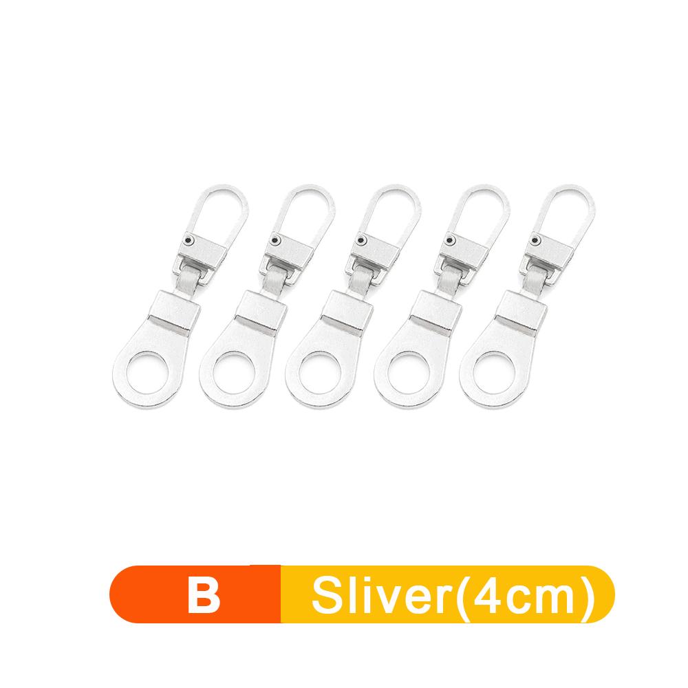 5/1 pz Tiracerniera staccabile universale Kit di riparazione per cerniere in metallo di ricambio per valigie, borse, vestiti e cursori per cerniere
