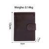 Men's Vintage Genuine Leather Wallet - Large Capacity Coin Purse, Card Holder & Multifunctional Clutch
