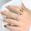 Exquisiter Vierblättriger Kleeblattring - Klassischer Verstellbarer Offener Ring für Damen