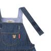 MIKIHOUSE HOT BISCUITS Denim Jumper Skirt for Girls, Indigo Blue, Size M (80-90cm), 70-1803-687