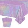 Shiny Disposale Tablecloth Purple Laser Party Decoration  Birthday Wedding Party Supplies