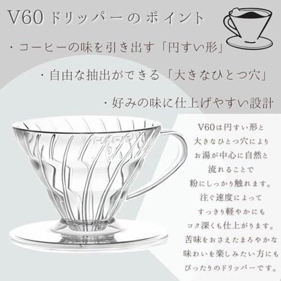 HARIO V60 Transparent Dripper 01 Clear 1-2 Cups Coffee Hand Drip Made Japan VDR-01-T