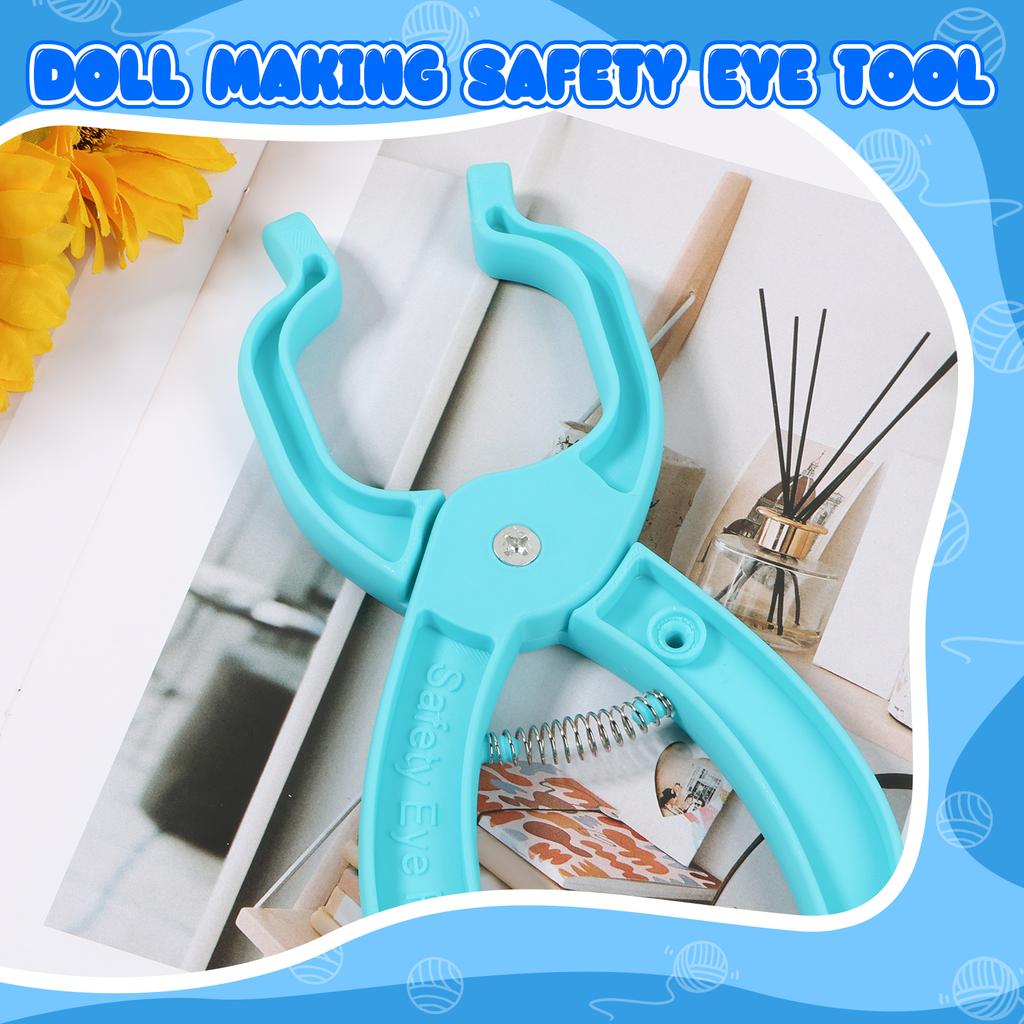 Crochet Eye Tool | Safety Eye Tool Pliers for Attaching Safety Eyes - Doll Making Supplies, Fits 5-30mm Stuffed Animal Eyes