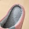 Winter New Cotton Slippers Couple's Solid Color Home Indoor Slippers with Plush Comfortable Plush Slippers