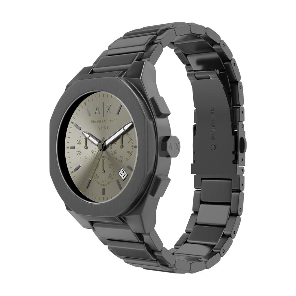 Armani Exchange Herren Analoge Edelstahl-Uhr AX4296