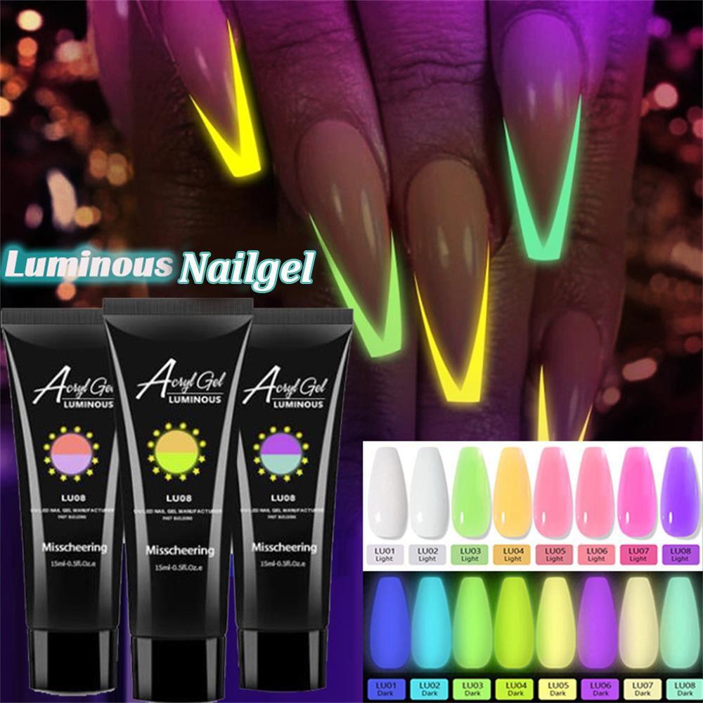 

Флуоресцентный цвет Французский маникюр Наращивание ногтей УФ-гель Расширение Строитель ногтей Гель Светящийся