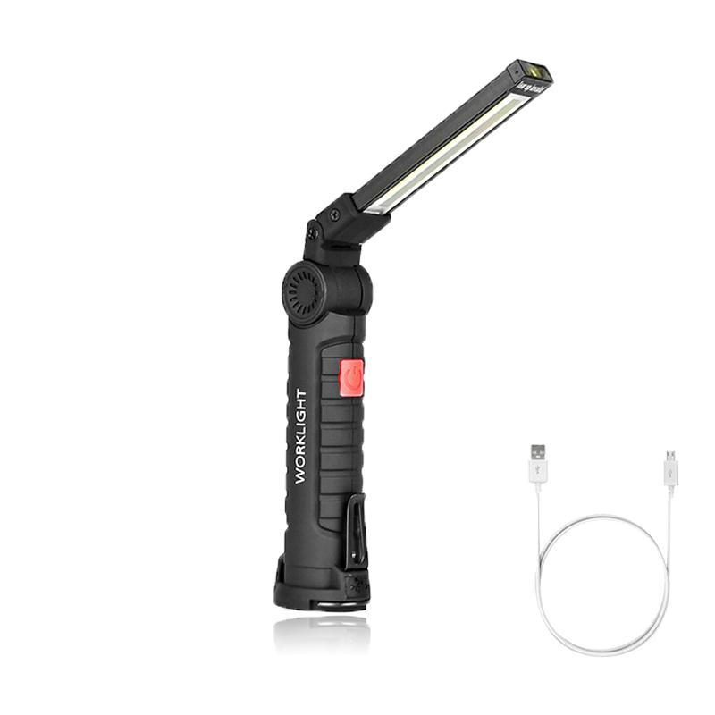 1/2/4 Stück Magnetische COB LED Taschenlampe Tragbares USB Wiederaufladbares Arbeitslicht Hängelampe mit Eingebauter Batterie Camping-Fackel