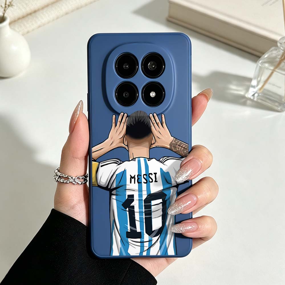 Custodia per Telefono Design Calcio M-Messi Per Xiaomi POCO X8 X7 X6 M8 M7 M6 F8 F7 F6 Pro Max Copertura Liquida in Silicone Ultra Morbido