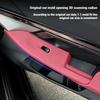 Car Inner Door Handle Stickers For BMW 5 Series G60 i5 2025 2025 Window Switches Panel Pull Cover ABS Leather Front  Accessor