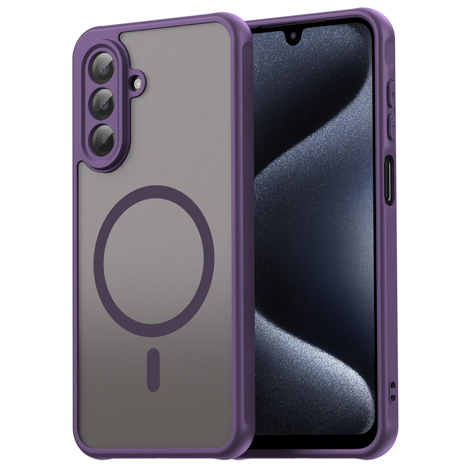 

For Samsung Galaxy A17 5G Case Compatible with MagSafe Anti Drop PC+TPU Phone Cover Purple