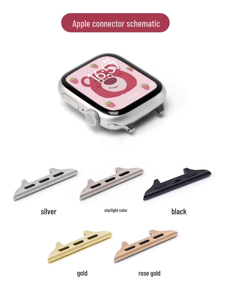 Compatible Diamond Metal Watch Band for Apple iWatch S10, Huawei GT345, and Xiaomi 89Pro Redmi