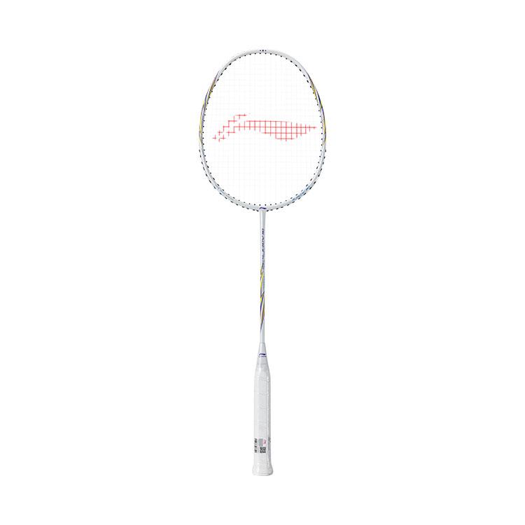 Li Ning Bazooka Full Carbon Badminton Rackets Speed Type Enhanced Swing Speed Advanced Level 5U White Pink AYPU091-55