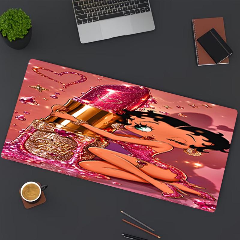 Betty Boop Print Mouse Pad, for Keyboard Pad Laptop PC Mat for Office Home Use, Desk Decor, Perfect Birthday Gift for Gamers