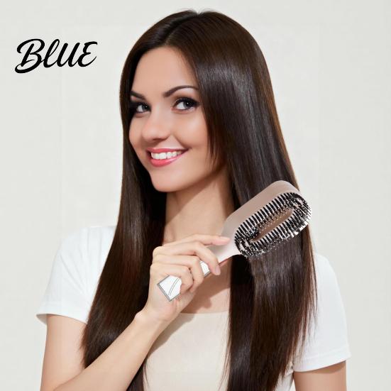 Escova de Cabelo Amiga do Couro Cabeludo 2 em 1 com Borrifador Embutido Desembaraçador para Cabelos Cacheados Ondulados Lisos Desembaraça Cabelo Molhado Seco Escova de Viagem Anti-Frizz