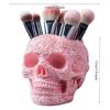 Halloween Personalized Colorful Skull Makeup Brush Holder Pen Holder Decoration Flower Pot Home Decor Desk Accessories
