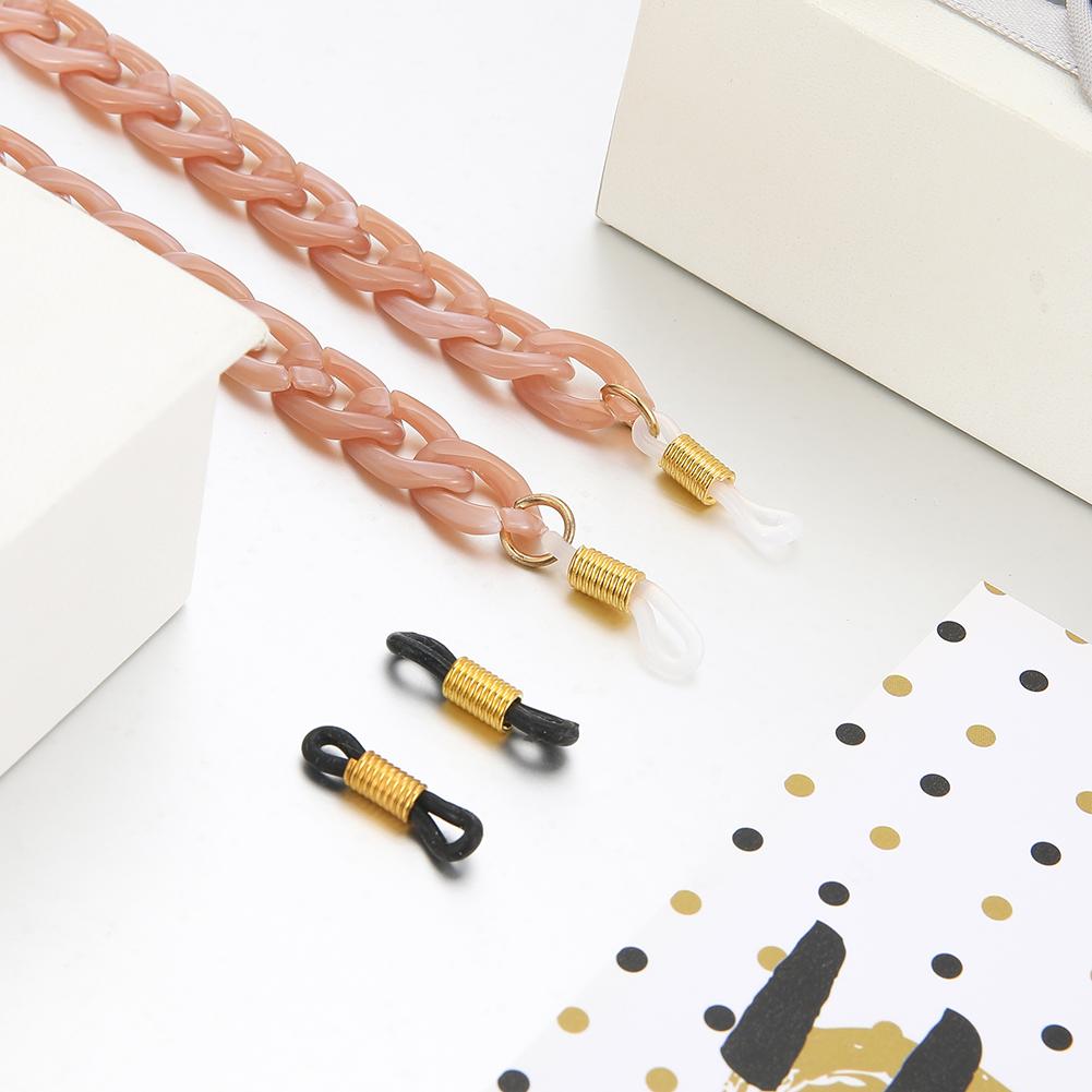 Trendige Acryl-Sonnenbrillen-Ketten für Damen Halter-Schnur Lesebrillen-Kette Lanyard Brillen-Hänge-Halskette Großhandel
