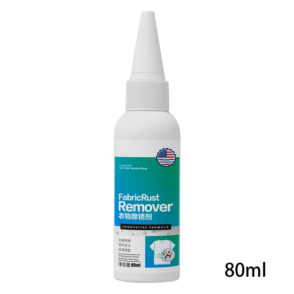 80ml Fabric Rust Cleaner Professional Multifunctional Stains Remover Cleaning Liquid Laundry Cleaner Solution Clothing Care 80ml