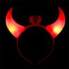 Flashing LED Costume Headbands Light Up Festive LED Headbands Novelty Headbands LED Devil Horns Headband For Party Accessories