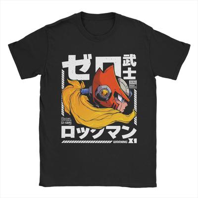 Streetwear Megaman X Zero Art T-Shirt For Men Women O-neck Short Sleeve Tops Shirts Cotton Summer Clothing