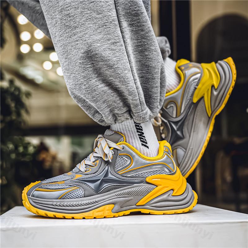 Fashion 2025 New Style Spring Mesh Strap Breathable Sports Casual Flat Shoes Comfortable Non slip Outdoor Hiking Sports Lace-up Sneakers