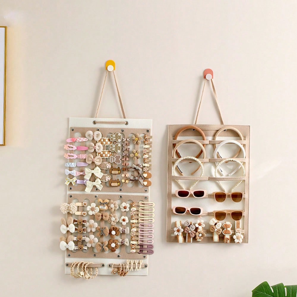 Haarschleifen-Organizer zum Aufhängen an der Wand, großer Kopfbandhalter, Haarspangen-Aufbewahrungsbügel, platzsparendes Accessoire für Mädchenzimmer