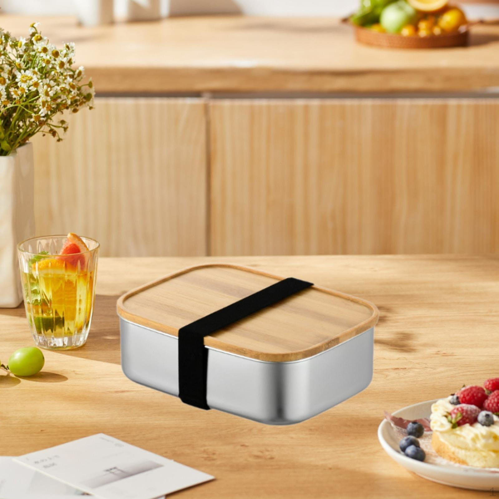 

Bento Box Food Case Термостойкий 800/1200/1500 мл Контейнер для хранения для поездок на работу Large