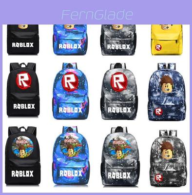Wzór Roblox Plecak Szkolny dla Dzieci z Gwiaździstym Tłem i Dużą Pojemnością