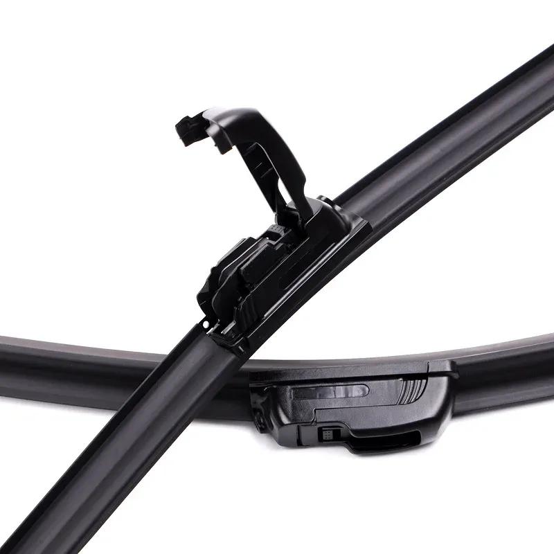 For Citroen C3 MK1 2002-2009 Car Wiper U-type Soft Rubber Boneless Wiper HD Quiet Durable Automotive Wiper replacement three rub
