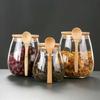 Hermetic Containers For Food Storage Pots Glass Jar With Lid Sealed Container Sugar And Tea Cans Airtight Kitchen Coffee Jars