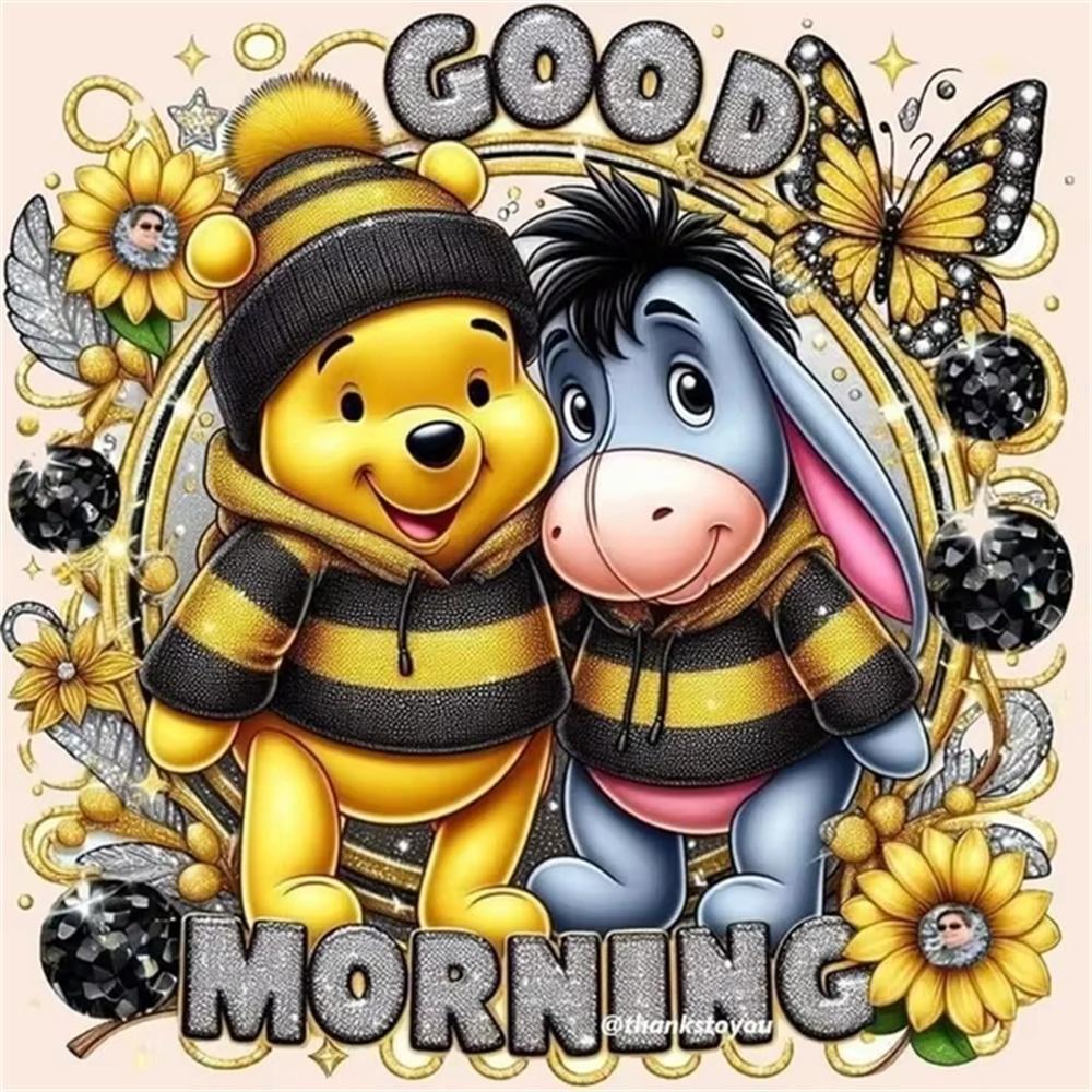 Disney Winnie The Pooh 5D Diamond Painting Full of Diamonds Handmade DIY Cartoon Decorative Painting Diamond Sticker Kit