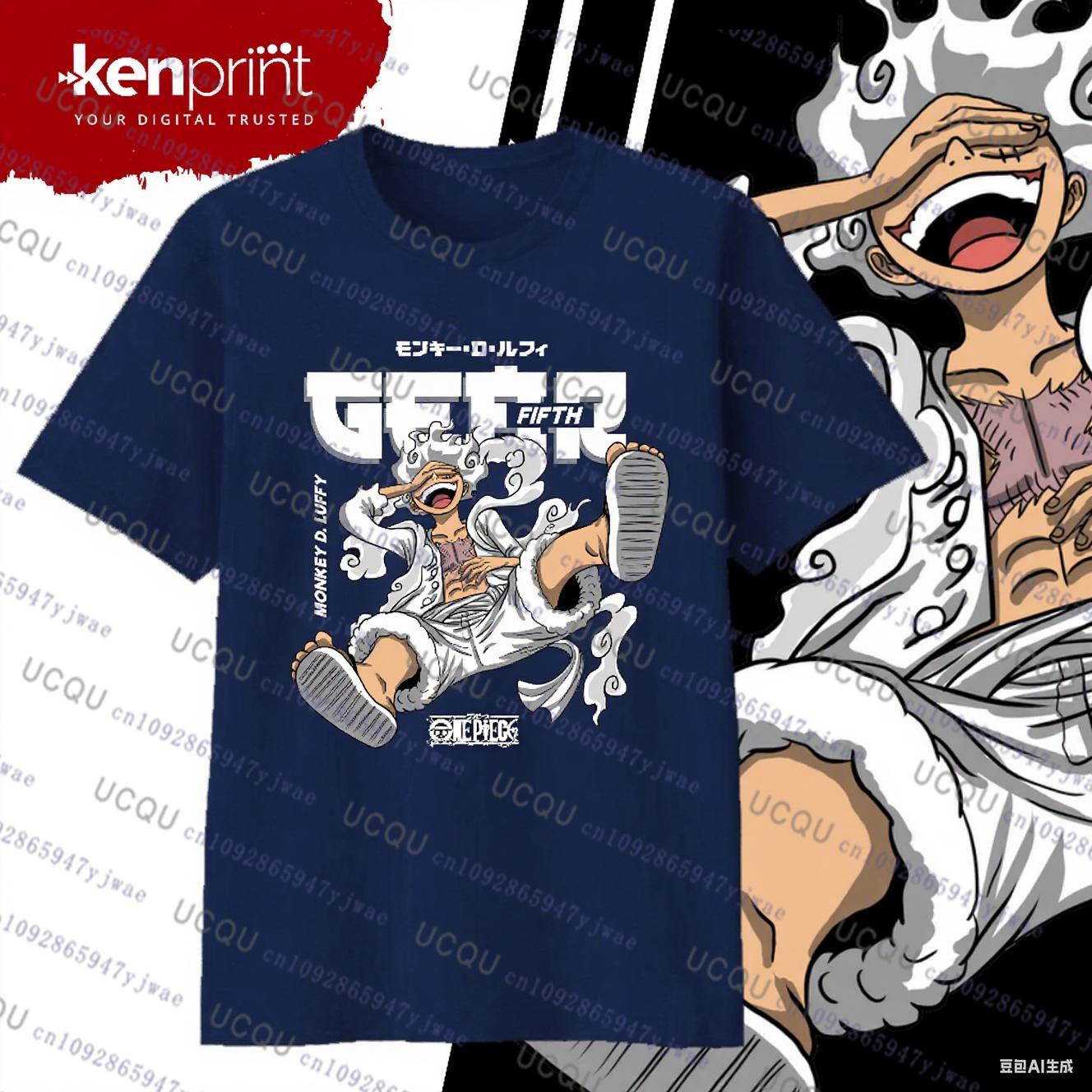 

2025 Hot Japanes One Piece Cotton Luffy Tshirt Men Breathable Cotton TShirt Summer Women Men Oversize New Bandai Cosplay Tshirt 4XL