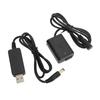 FW50 DC Coupler Black Full Decoding Dummy Battery with USB Adapter Cable for Sony A7R A7 A7S A7S II