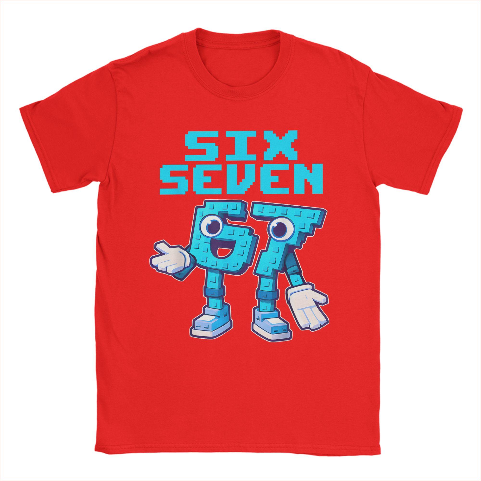

67 Six Seven 67 Funny Italian Brainrot TShirts Unisex Casual 100 Cotton Tees Crewneck Short Sleeve T Shirts Big Size Tops S