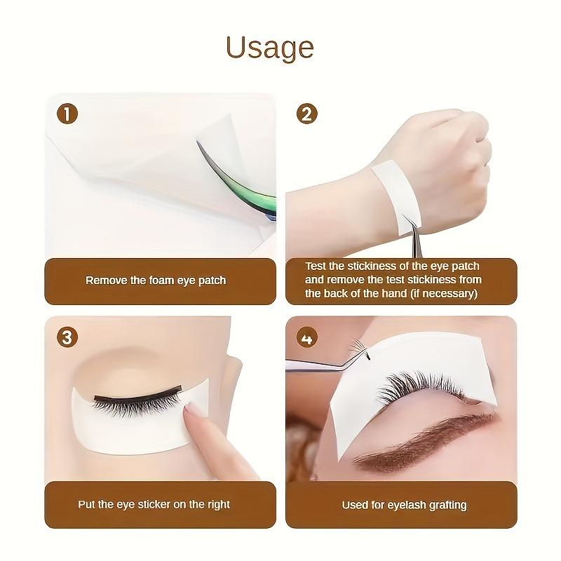110PCS/roll Foam Eye Pads  Eyelash Extension Adhesive Tapes Under-Eye Isolation Stickers Remove Tape Eyepad Makeup Accessories