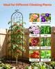 Garden Trellis, 220 X 52.5 Cm Rose Trellis, 4 Packs Garden Flower Rose Trellises with Powder-Coated Finish & Convenient Locking Design, Plant Support