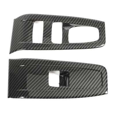 2 PEZZI Pannello Finitura Interruttore Alzacristalli Motivo Carbonio Texture Squisita Sostituzione Per Subaru BRZ ZN8