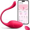 App Controlled Wearable Vibrator for Couples, Bluetooth Remote Control Butterfly Vibrator with G-Spot & Clitoral Stimulation, Rechargeable Quiet