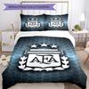 Argentina Football Club Printed Pattern Duvet Cover Set – Includes 1 Duvet Cover and 2 Matching Pillowcases Bedroom Decor Christmas Gifts