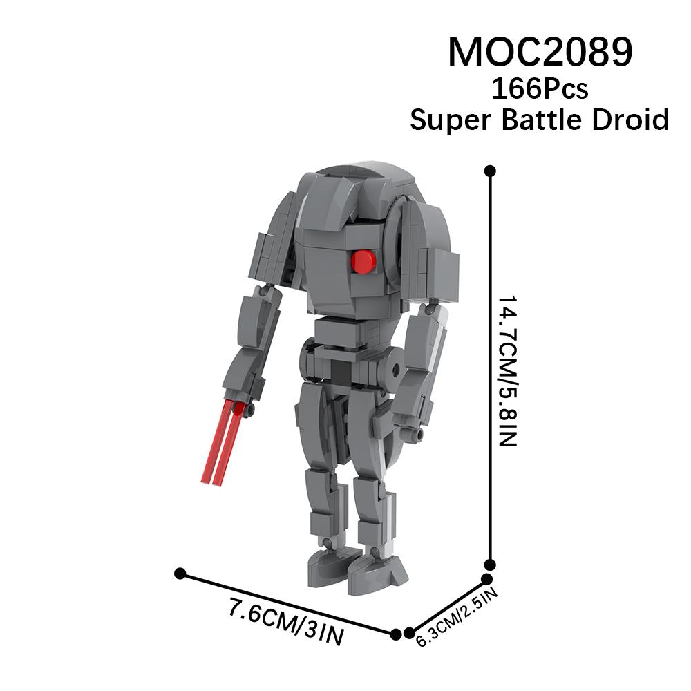 MOOXI Space Wars Series Robot Model MOC Brick DIY Diorama Adult Children Toys Building Block Set Montessori Gift Room Decoration