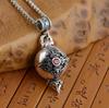 Gawu Doos Hanger Kan Worden Geopend Vajra Stempel Zes-Karakter Sutra Zirconium Boeddha Ketting Mannen en Vrouwen Amulet Sieraden