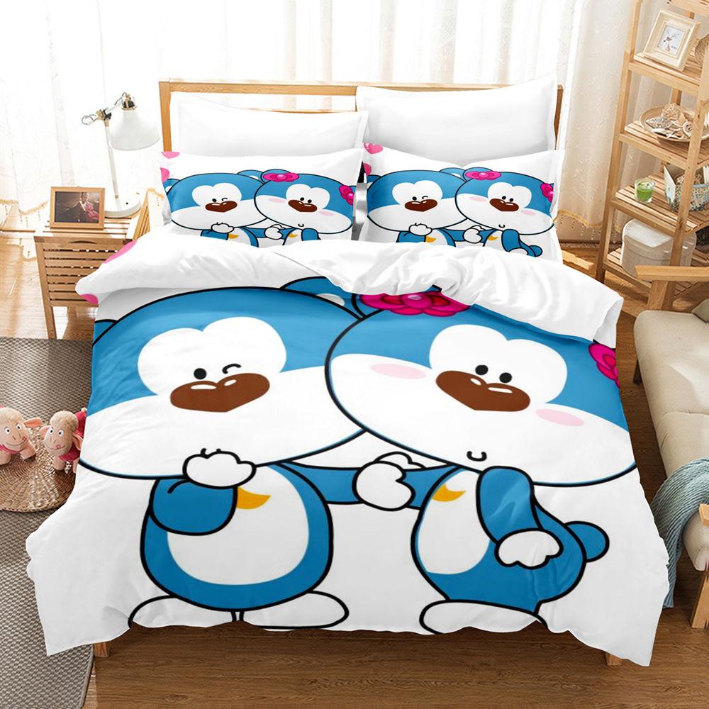 Duvet Cover The Little Pheasants 3D Exquisite Cartoon Digital Print Bedding Set Comforter Bed Youth Home Decor Kids Boys Gift