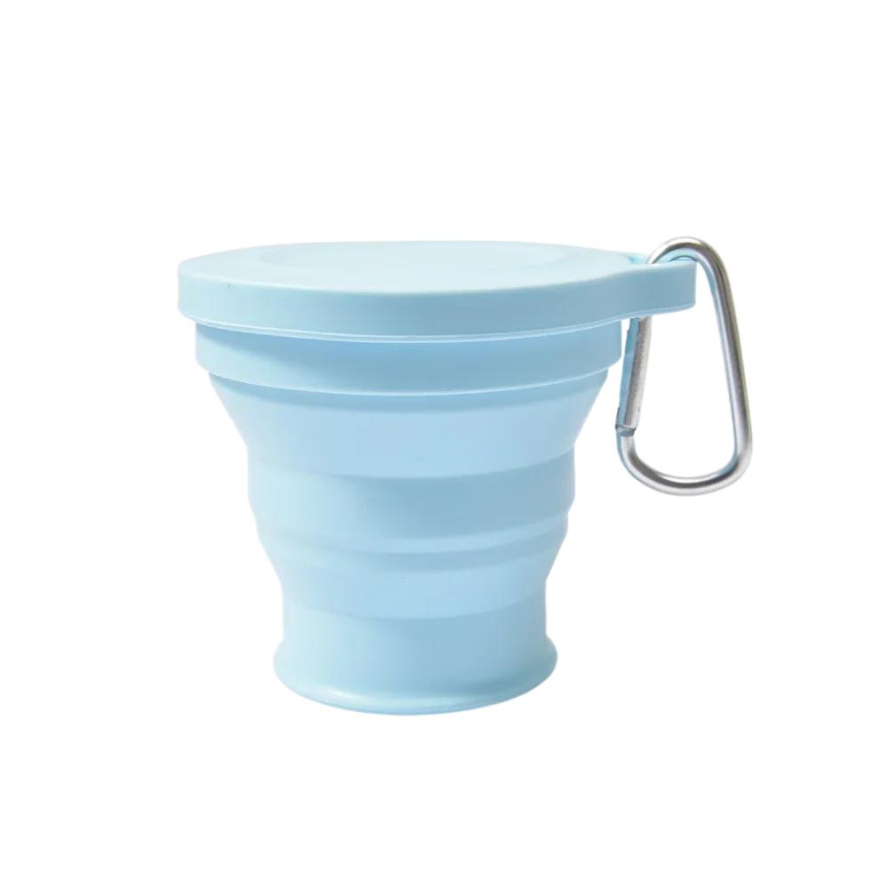 1PC 180ML Folding Cup Mini Telescopic Cup Silicone Lightweight to Carry Tea Cup Outdoor Use Travel Supplies
