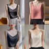 Acetate Material Sleeveless Top With Double Strap Design For Casual Women Wear