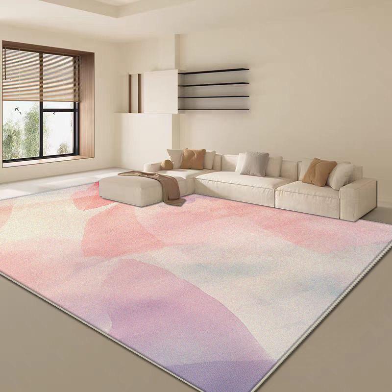 Soft Fluffy Pink Abstract Carpet Living Room Sofa Table Large Area Rugs Bedroom Decoration Lounge Cloakroom Anti-slip Floor Mats