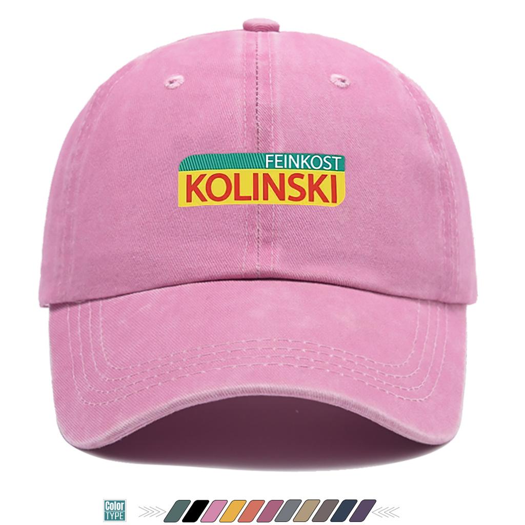 Pc FEINKOST KOLINSKI Printed Baseball Cap Fashionable Letter Pattern Design Simple Vintage Style Snapback Hat Unisex Adjus