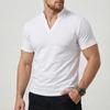 Men's Solid Color Short Sleeve Tops Men's Casual Fashion Short Sleeve Tops
