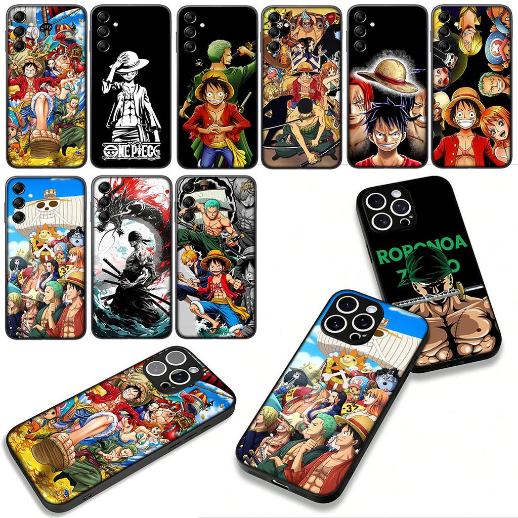 Phone Cover Roronoa Zoro Luffy One Piece Casing for Apple iPhone 16 15 14 Plus 13 12 Mini 17 Pro Max + ProMax 16E Air 15+ Case