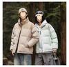 Winter Stand Collar Puffer Jacket: Double Color, Thick Cotton, Unisex