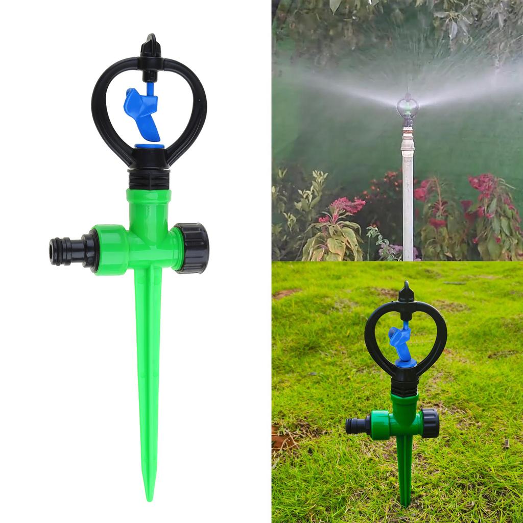 Plastic Butterfly Head Irrigation Sprinkler 360 Degrees Rotary Heavy Duty Garden Lawn Landscape Greenhouse Spray