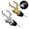 Zinc Alloy Deer Head Red Wine Aerator Pourer Spout Wine Bottle Stopper Tool